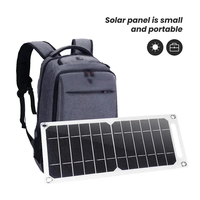 (U.S Stock) 35W Portable Foldable Solar Charger Panel Dual USB Ports Fast Charging  Power Bank iPhone Camping Outdoor Travel Pi-Mart