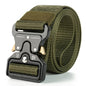 Tactical Quick Release Belt Military Style Nylon Waistband Durable Breathable Adjustable Outdoor Hiking Work Casual Belt for Men Pi-Mart