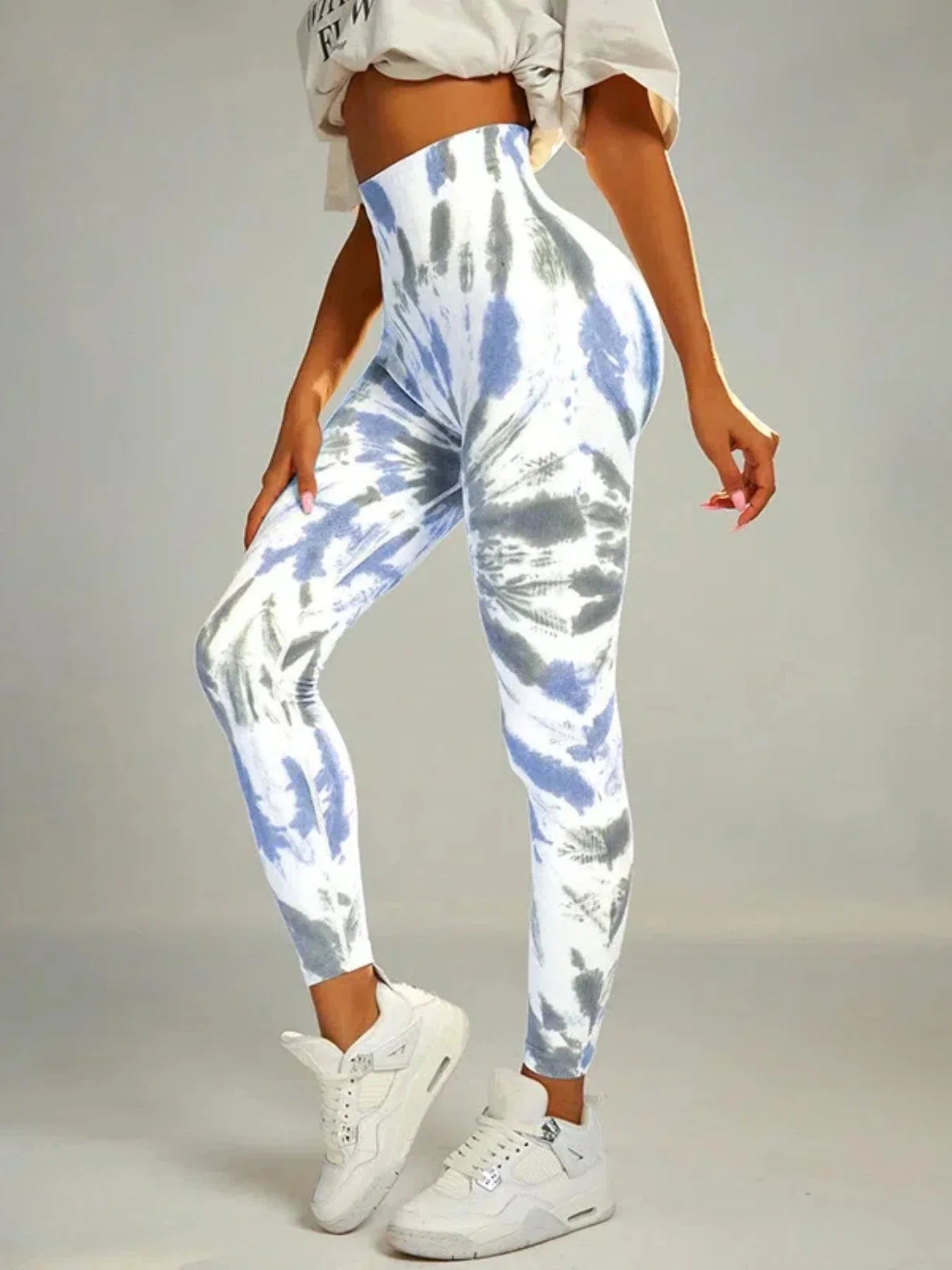 🧘‍♀️ Tie-Dye Seamless High-Waist Scrunch Butt Leggings FitiqueFit