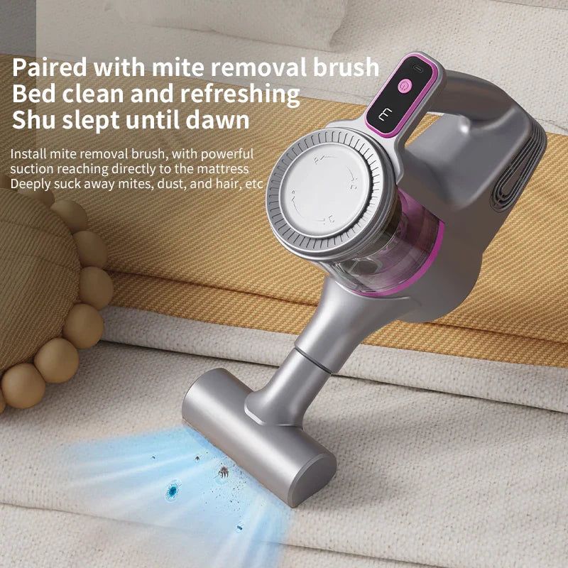 Cordless Vacuum Cleaner 15000Pa Strong Suction Stick Handheld 2 in 1 Lightweight for Carpet Hardwood Floor Pet Hair Car Cleaning Pi-Mart