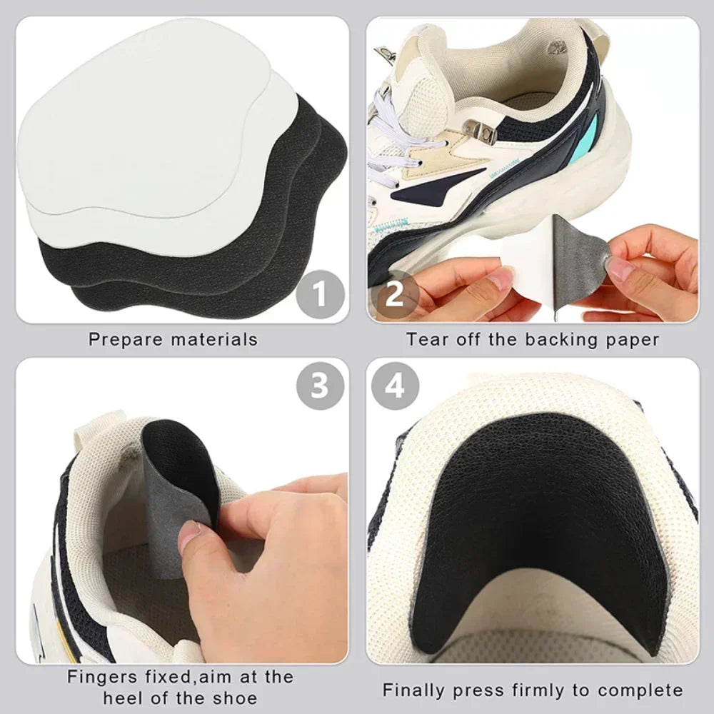 4/6 PCS Shoe Repair Patches, Heel Protector Pads, Anti-Wear Hole Fixing, Self-Adhesive Repair Patches, Insole Foot Care Liner Pi-Mart