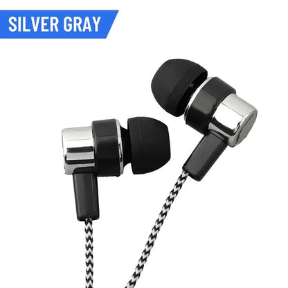 3.5mm In-Ear Wired Headphone 2 Basic Box Bass Stereo Earbuds Mobile Headphone Noise Cancelling Superb Bass Stereo Earphone Pi-Mart