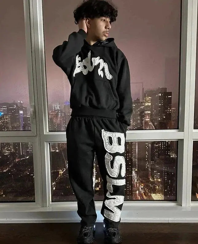 Men Women autumn winter Pants new hoodie personalized street style Harajuku high street hip-hop letter embroidery fashion casual NovaCart