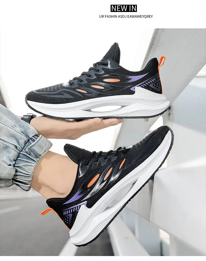 Men's Breathable Sports Shoes Spring New Mesh Casual Fashion Versatile Trendy Men's Shoes Summer Running Shoes Suitable for Outdoor Sports NovaCart