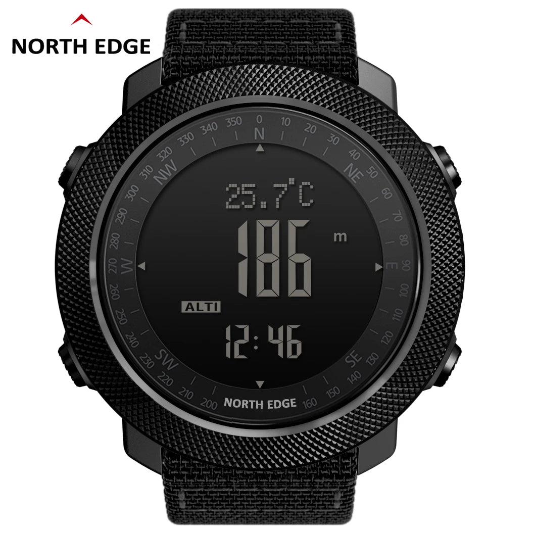 NORTH EDGE Men's sport Digital watch Hours Running Swimming Military Army watches Altimeter Barometer Compass waterproof 50m NovaCart