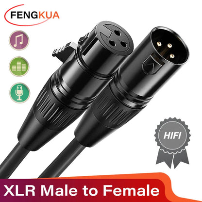 3Pin XLR Cable Male to Female Sound Cannon Microphone Cable for Mixer Amplifier Balanced Analog Audio Cord XLR Extension Cable Pi-Mart