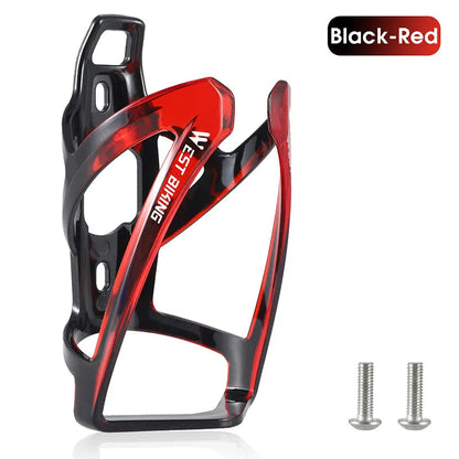 WEST BIKING Bicycle Water Bottle Cage Colorful Gradient Cycling Bottle Holder Ultralight MTB Road Bike Water Bottle Bracket Pi-Mart