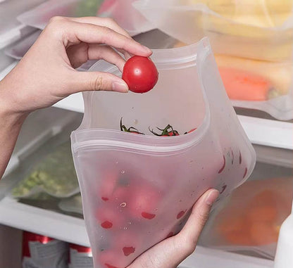 Silicone Food Storage Containers – Stand-Up Zip-Shut Bags SmartPursue™