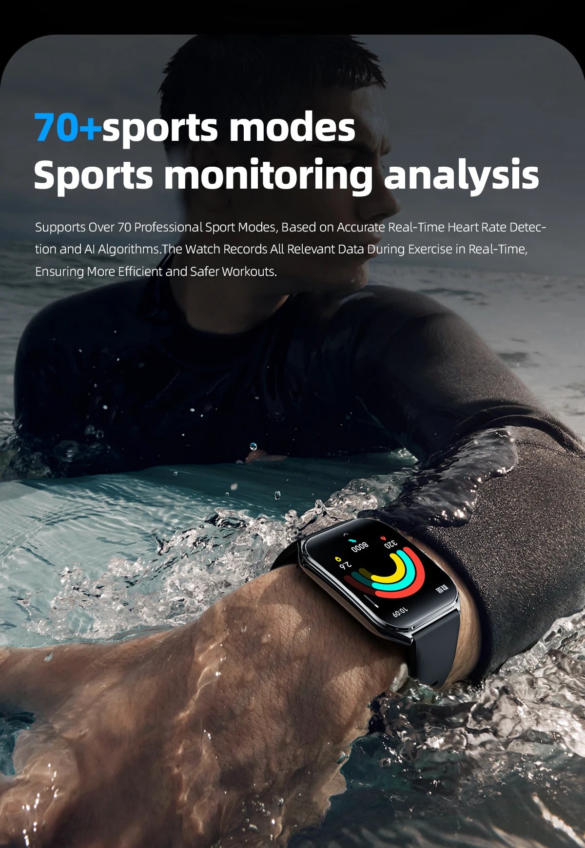 2026 New Smartwatch 1.96 inch Ultra-thin Bluetooth Call Health Monitor IP68 Waterproof 100 Sport Smart Bracelet For  Android iOS NovaCart
