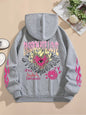 Sweatshirts Passionate Love Flame Heart Printed Hoodies
