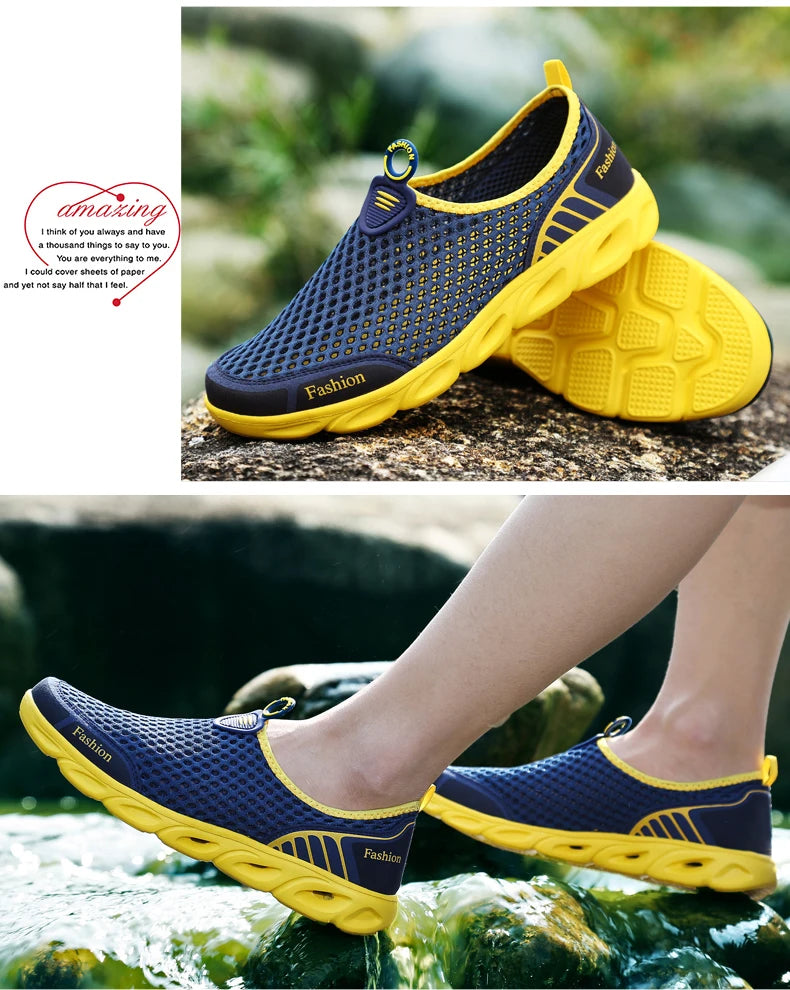Fashion Casual Shoes Lightweight Summer Breathable Men Shoes Outdoor Comfortable Women Footwear Male Ladies Walking Shoes 36-45 NovaCart