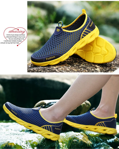 Fashion Casual Shoes Lightweight Summer Breathable Men Shoes Outdoor Comfortable Women Footwear Male Ladies Walking Shoes 36-45 NovaCart