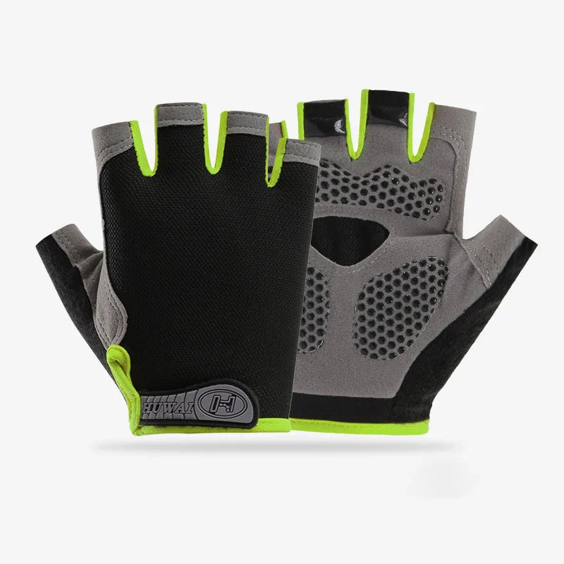 Men Cycling Bicycle Gloves Half Finger Gym Gloves Women Mitten Breathable Anti-slip Glove Fitness Sport Training Gloves Pi-Mart