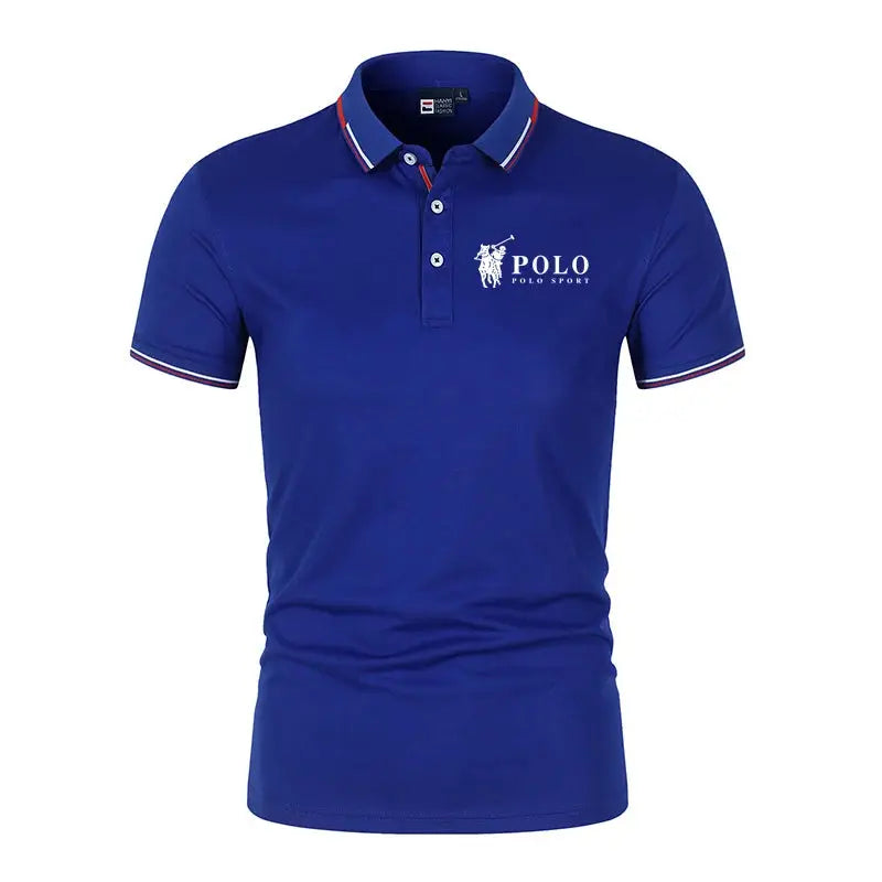 Men's premium summer polo shirt, quick drying, breathable, casual, business fashion, sports, short sleeved, men's clothing NovaCart