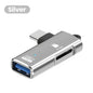 High-Speed 3 in 1 USB 3.0 Type C to TF Card Reader Adapter Memory Card OTG Reader for iPhone 15/16 Huawei PC Laptop Pi-Mart