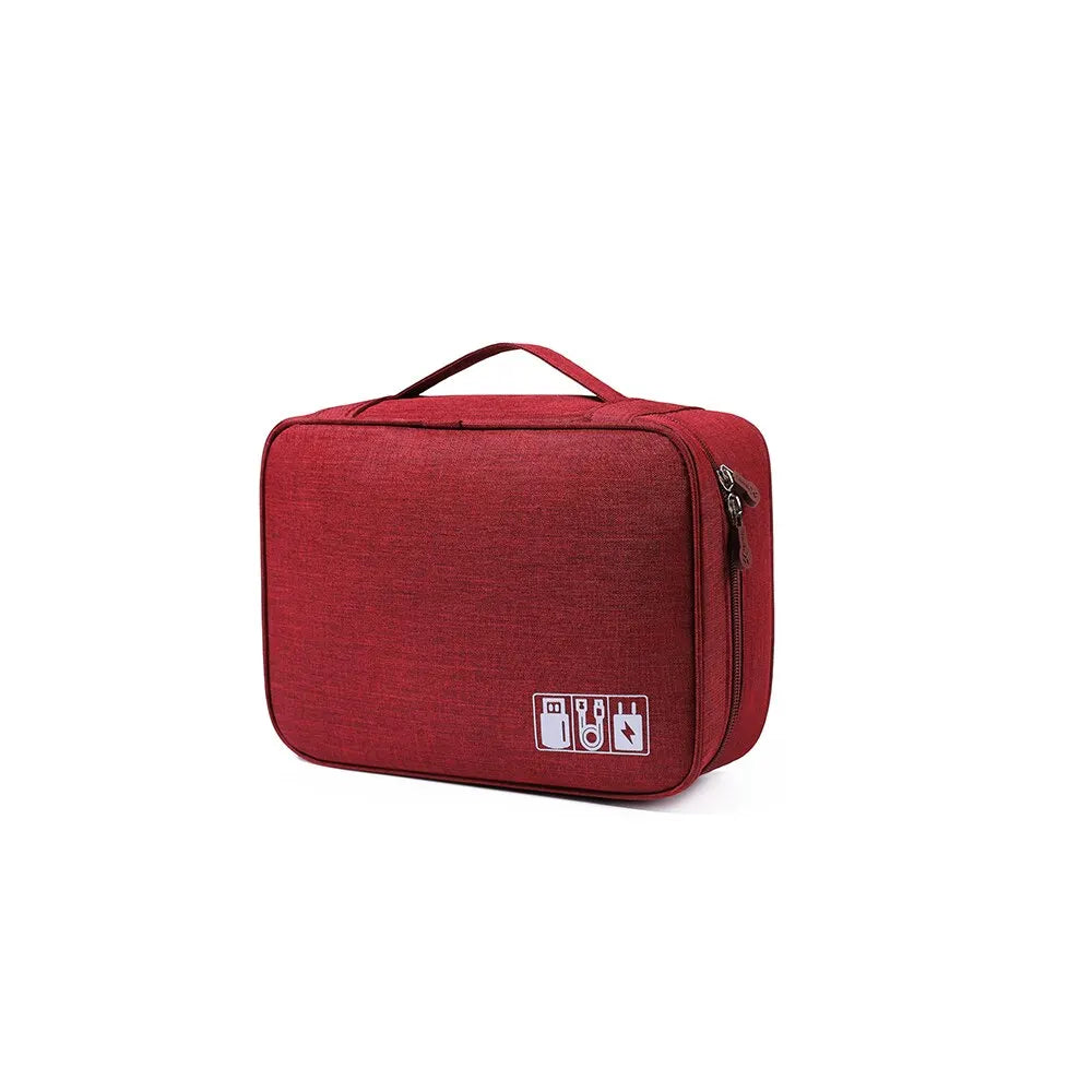 Cable Storage Bag Waterproof Digital Electronic Accessories Organizer Portable Travel Cable Organizer Case For USB Cable Charger Pi-Mart