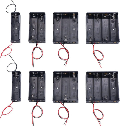 3pcs 18650 Battery Holder with Wire 3.7V,7.4V, 11.1V, 14.8V 18650 Battery Holder Box for Battery storage charging Pi-Mart