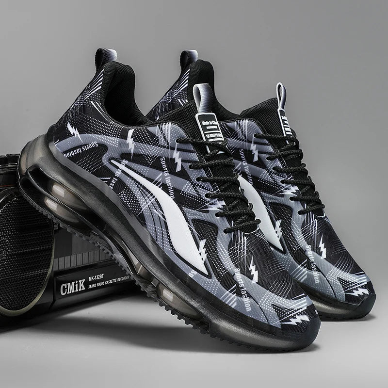 Men's Fashionable Basketball Shoes, with Air Cushioning, Comfortable and Non-Slip, Breathable and Shock-Absorbing, Suitable for Men's Outdoor Activities NovaCart