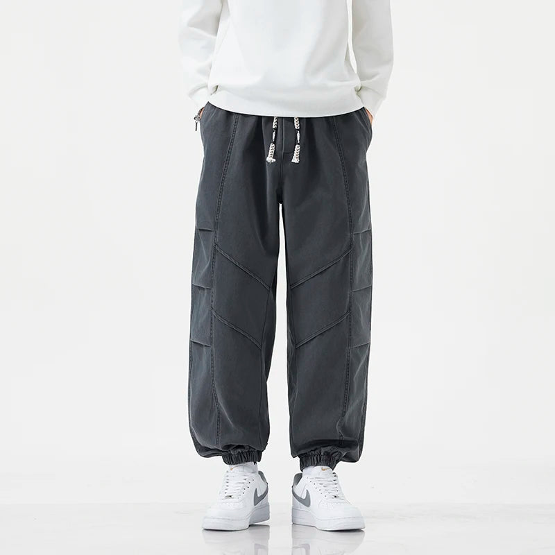 HIQOR Harem Jogger Pants Fashion Men Spring Baggy Trouser Hip Hop Casual Pants Man Pleats Large Size L-6XL Sports Cargo Pants NovaCart