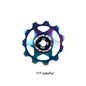 ENLEE Bike Aluminum Alloy Guide Wheel Pulley Rear Derailleur 11T 13T Guide MTB Ceramic Bearing Jockey Wheel For 4/5/6MM Pi-Mart