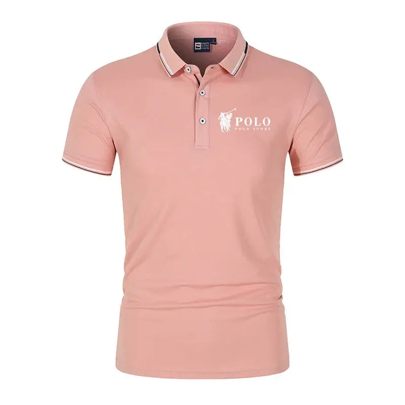 Men's premium summer polo shirt, quick drying, breathable, casual, business fashion, sports, short sleeved, men's clothing NovaCart