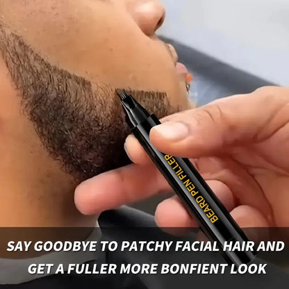 Waterproof Beard Pen Filler Men Moustache Coloring Pen Beard Coloring Filling Enhancer Black Fiber Hair Beard Stuffing Pen Tool NovaCart