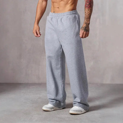 Men's Sweatpants Elastic Waist Joggers Track Pants Casual Sport Fitness Gym Clothing Autumn All-Match Loose Comfy Trousers NovaCart
