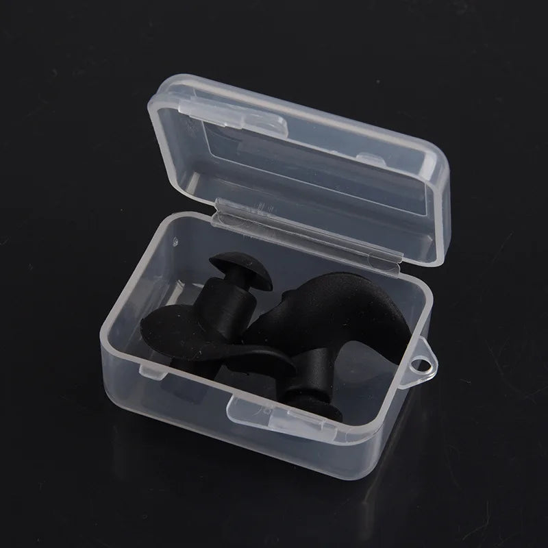 Durable Earplugs Classic Delicate Texture 1 Pair Waterproof Soft Earplugs Silicone Portable Ear Plugs Swimming Accessories Pi-Mart
