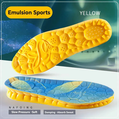 4D Cloud Technology Sports Insoles for Shoes PU Sole Soft Breathable Shock Absorption Cushion Running Orthopedic Care Insoles NovaCart