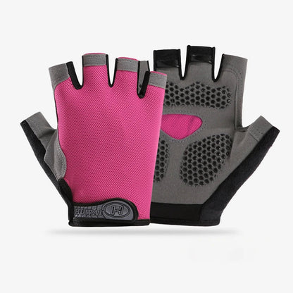 Men Cycling Bicycle Gloves Half Finger Gym Gloves Women Mitten Breathable Anti-slip Glove Fitness Sport Training Gloves Pi-Mart
