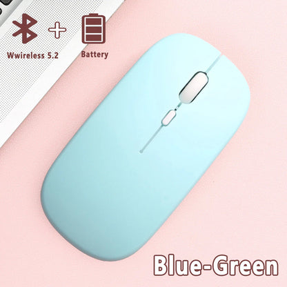 Bluetooth 5.0 Wireless Mouse Ultra Slim Portable Silent Ergonomic for Laptop Tablet PC MacBook Phone Adjustable DPI Ergonomic Pi-Mart