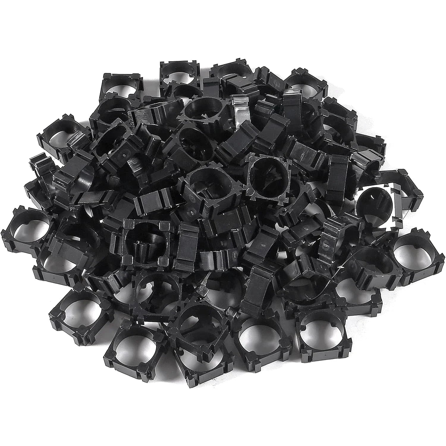 100Pcs 18650 Lithium Battery Holder, Plastic Battery Pack Bracket Cylindrical Cell Battery Stand Cell Spacer for DIY Fixed Batte Pi-Mart
