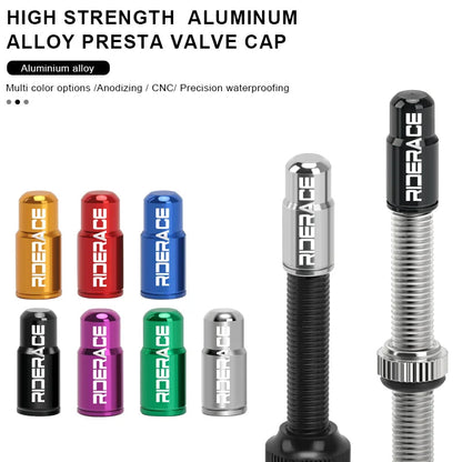 2/4/10Pcs Bicycle Tire Valve Cap Dustproof Lightweight Aluminum Alloy MTB Road Bike Tube Tyre Gas Nozzle Cover For FV Presta Pi-Mart