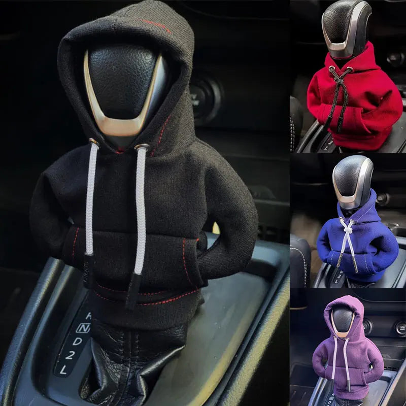 Gear Shift Mini Hoodie Cover Shift Cover Gear Handle Decoration Fits Manual Automatic Universal Car Shift Lever Interior Decor NovaCart