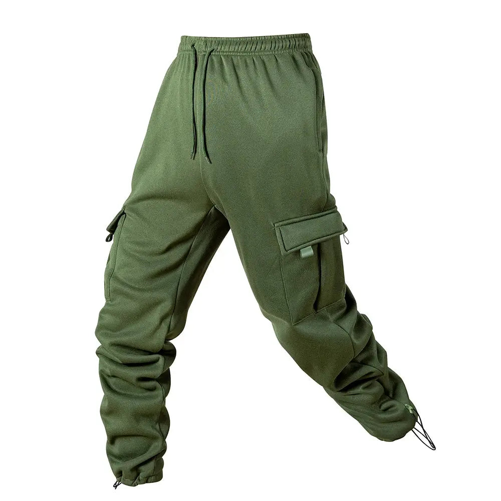 Men's Joggers Pants Loose Drawstring Long Pants Men Multi-pocket Sweatpants Casual Cargo Trousers For Men Fitness NovaCart