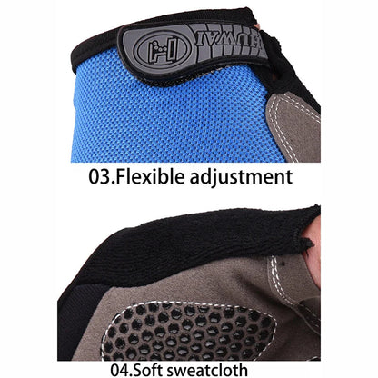 Men Cycling Bicycle Gloves Half Finger Gym Gloves Women Mitten Breathable Anti-slip Glove Fitness Sport Training Gloves Pi-Mart