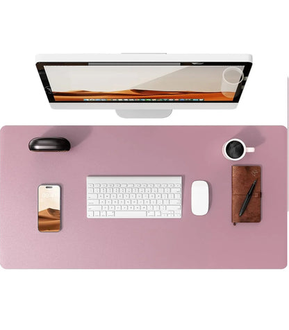 Large Mouse Pad,Office Desk Mat, Leather Desk Pad Protector, Non-Slip PU Leather Desk Blotter, Laptop Desk Pad Pi-Mart