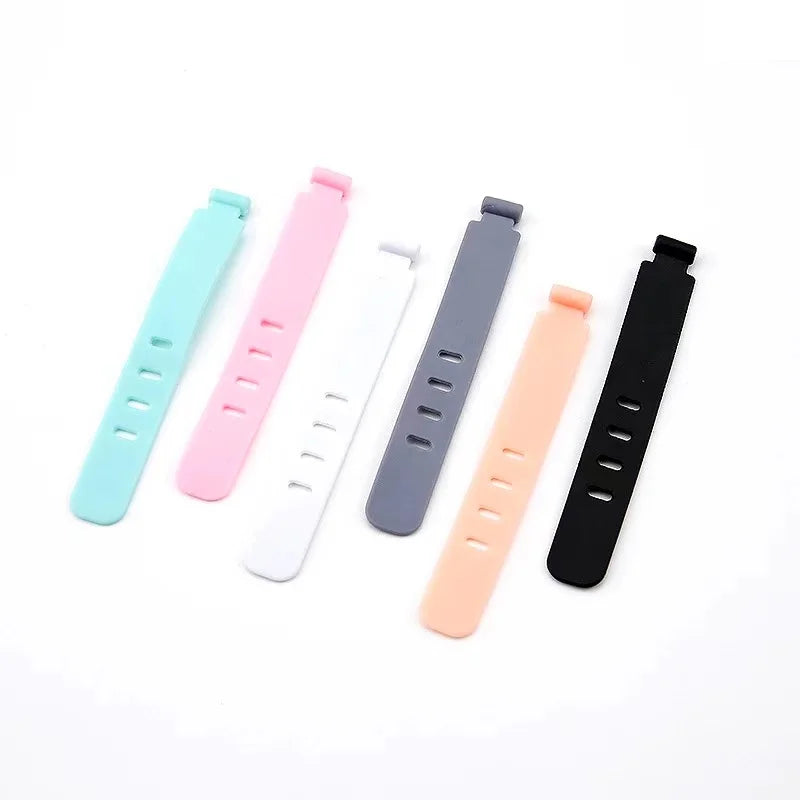 20pcs Cable Organizer Ties Clip Charger Cord Management Silicone Wire Manager Mouse Earphone Holder Data Line Winder Straps Pi-Mart