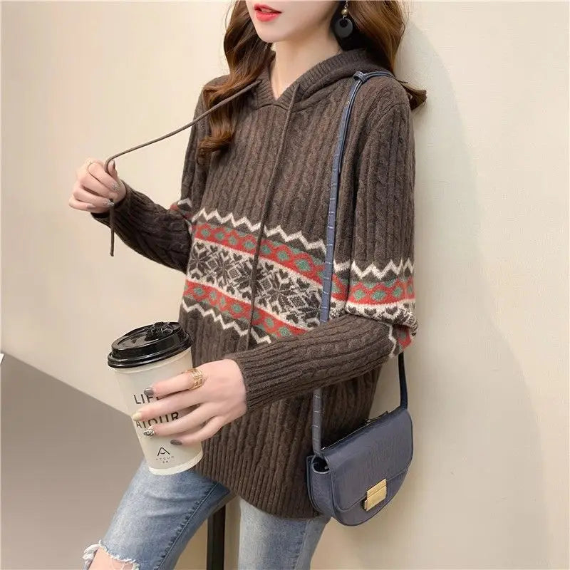 Hoodies Sweatshirt For Women Baggy Sweater Long Sleeve Korean Fashion High Quality Coat Emo Loose Ethnic Style Woman Hooded Tops NovaCart