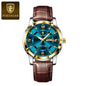 POEDAGAR Luxury Business Male Wristwatch Waterproof Luminous Leather Man Watch Date Week Sport Casual Men's Quartz Watches reloj NovaCart