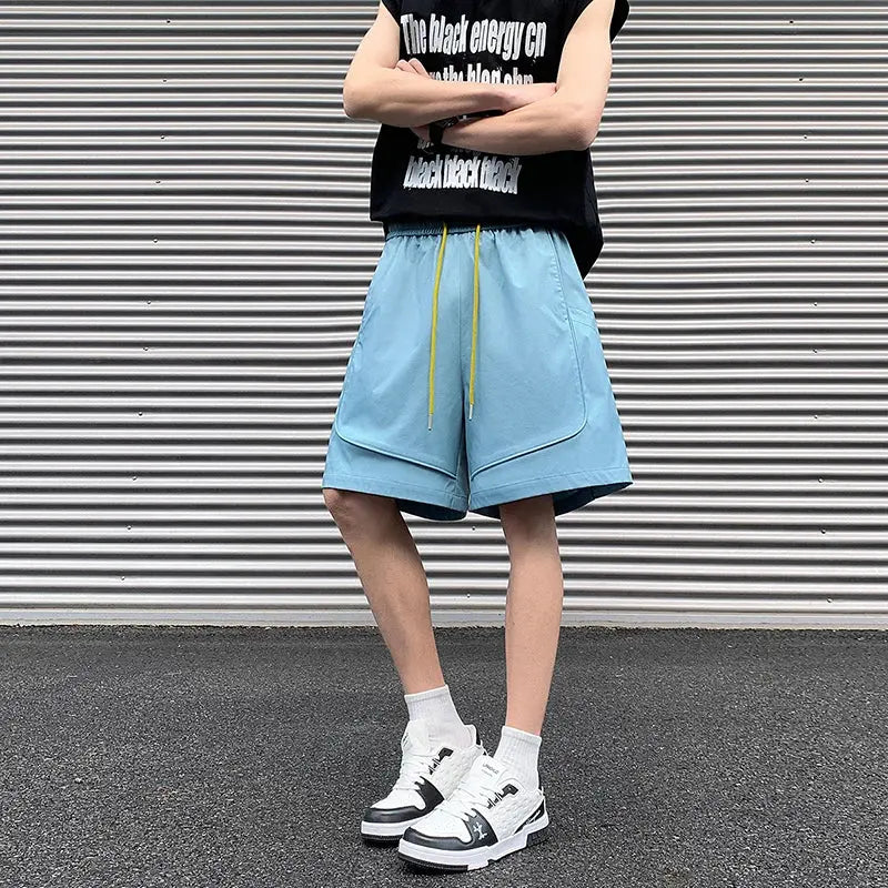 For 2026 Summer New Mens Casual Trouers Green Black Shorts Running Man Short Pants OverSize NovaCart