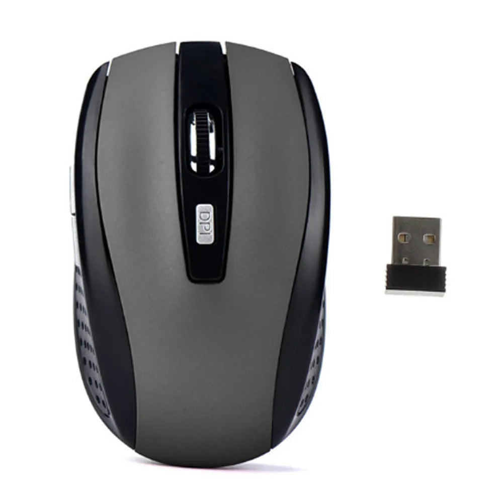 2.4G Wireless Mouse 2.4Ghz Gaming Mouse 6D Optical Wireless Mouse Slim Mini Noiseless Mice  DPI1600 for Macbook PC Laptop Pi-Mart