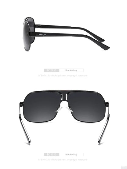 BARCUR Polarized Sports Sunglasses for Men Fashionable Fishing Driving Hiking and Outdoor Eyewear UV400 Protection Gradient Lenses Stevvex