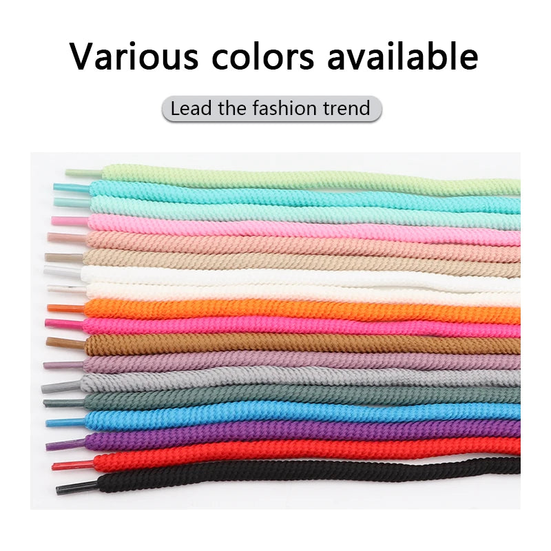 Round Shoelaces Quality 8mm Thicker Shoelace Running Sneakers Laces 1Pair 100/120/140/160CM Boots Shoe Laces Shoes Accessories NovaCart