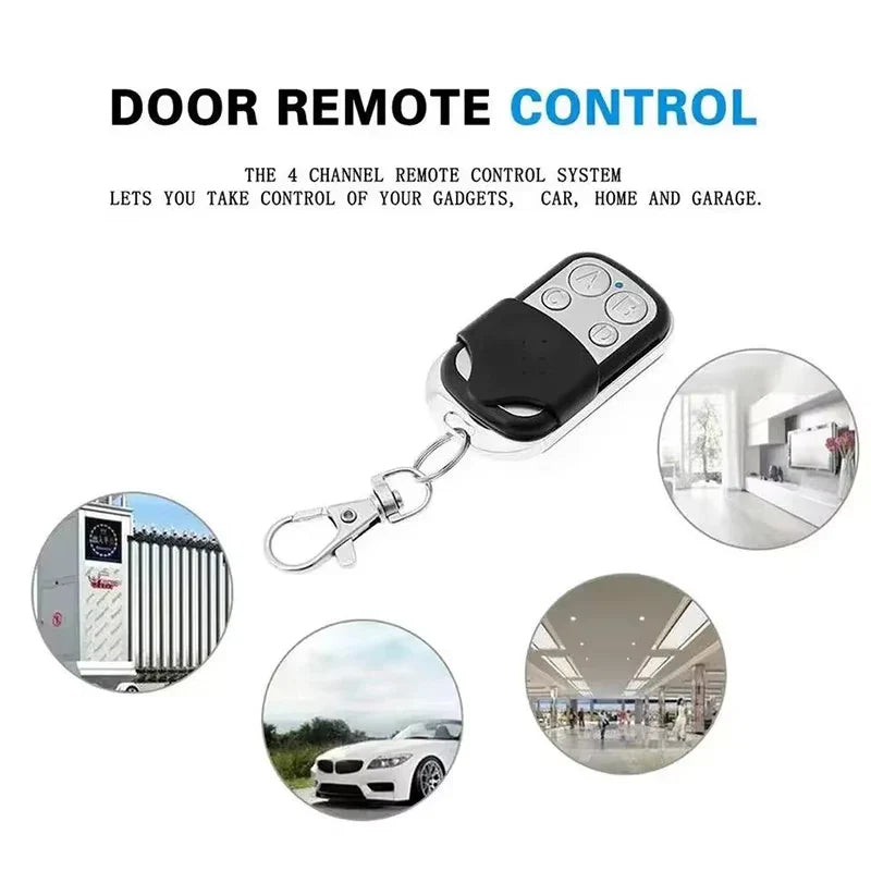 1/5/10PCS 4 Buttons 433MHZ Door Opener Remote Control Clone Fixed Learning Rolling Code Duplicator Garage Universal Garage Pi-Mart