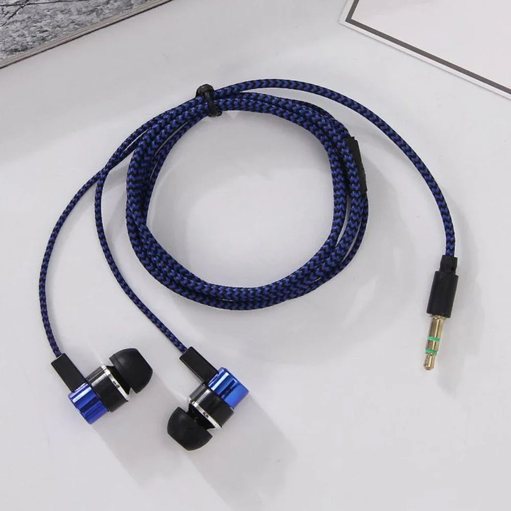 3.5mm In-Ear Wired Headphone 2 Basic Box Bass Stereo Earbuds Mobile Headphone Noise Cancelling Superb Bass Stereo Earphone Pi-Mart