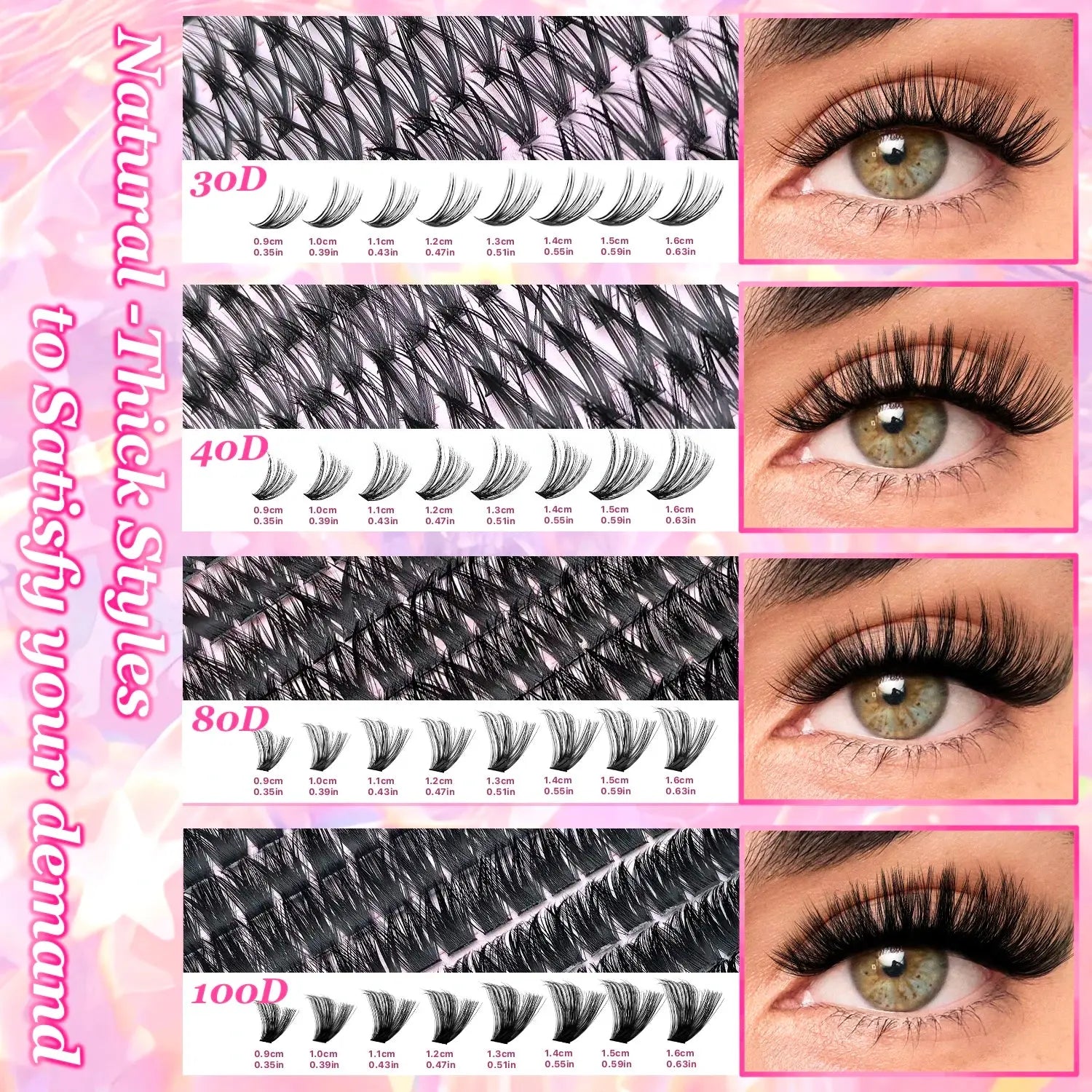 DIY Lash Extension Kit Clusters Individual Eyelashes Kit 9-16mm with Bond and Seal Wispy Natural Mange Lashes NovaCart