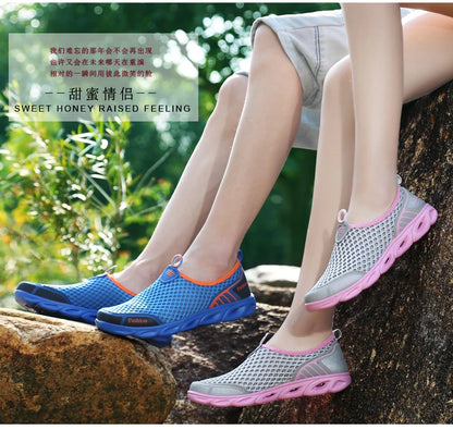 Fashion Casual Shoes Lightweight Summer Breathable Men Shoes Outdoor Comfortable Women Footwear Male Ladies Walking Shoes 36-45 NovaCart