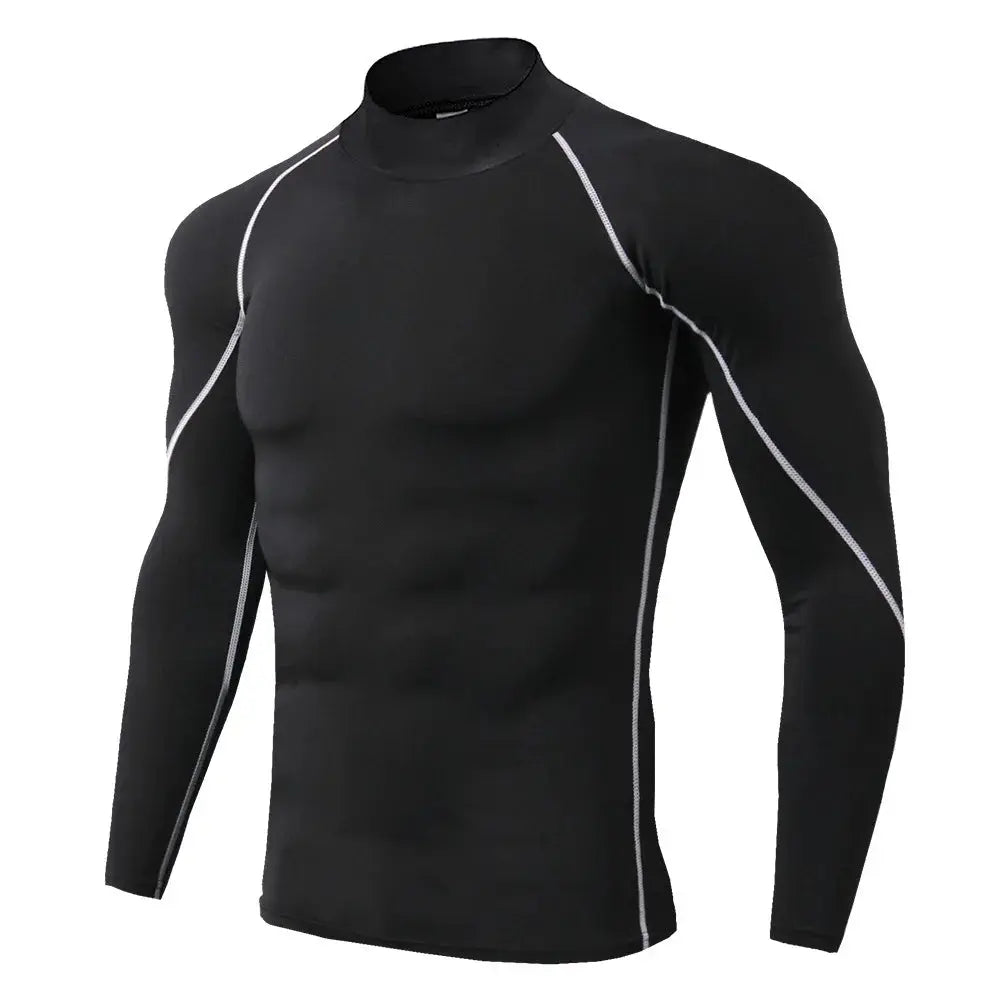 Men Compression Long Sleeve T Shirt Sportswear Male Skinny Tshirt Elastic Track Tracksuit Clothing Gyms Fitness T-shirt For Men NovaCart