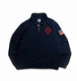 Y2K Retro Quarterzip Pullover Hoodie Embroidery Sweatshirt American Vintage Old Money Casual Streetwear Unisex Oversized Coat NovaCart